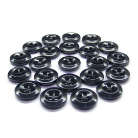 ButtonMode Industrial Shirt Buttons (Fits Carhartt, Dickies, Red Kap Work Shirts) Class A, B, C, Workshop Commercial Industrial Strength, 13mm (1/2 in), Blue Navy Dark