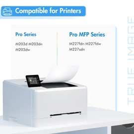 TRUE IMAGE CF230X 30X Black High Yield Toner Cartridge Compatible Replacement for HP 30X CF230X 30A CF230A for HP Laserjet Pro MFP M227fdw M203dw M227fdn M203dn M227sdn M203d Printer Ink 4-Pack