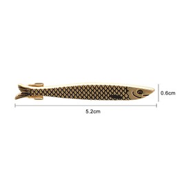 Yoursfs Fish Tie Clip, Men's, Funny, Japanese Style, Brass, Stylish, Accessory, Gift, Brass