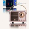 Yunseity Retro Bluetooth Speaker, Bluetooth 5.1 Mini Speaker, Cute Old
