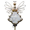 COOZZYHOUR Angel Solar Lights Garden Stake Outdoor-38Inch Metal&Glass Solar Angel