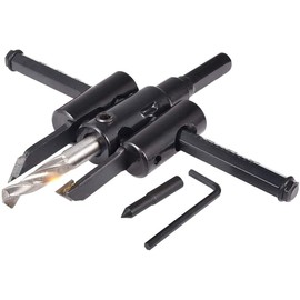 ZOYUBS Free Cone Carbide Free Cone for Charging Drills, Circular Cutter for Carpentry and Ironworking, Drilling Craft Tools, Diameter 1.2 - 4.7 inches (30 - 120 mm), DIY Tool, Free Cone for Charging Drills, Metal Wood Circle Hole Saw Drill Bit Cutter, Ca