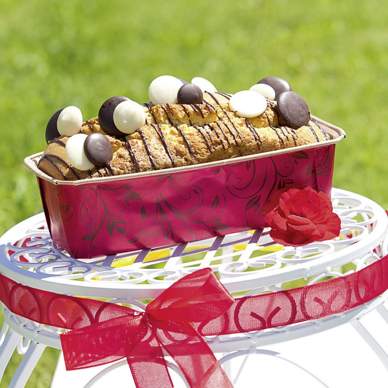 Staedter Mini Loaf Pan, Red, 17.5 x 7 x 5