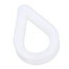 2 PACK White Nylon Rope Splice Thimble 6mm Rope Spliced