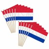 Netherlands 12x18in Stick Flag - 1 dozen pack