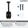 HARPOON Double Prong Decorative Wall Hook | 3 Pack Oil