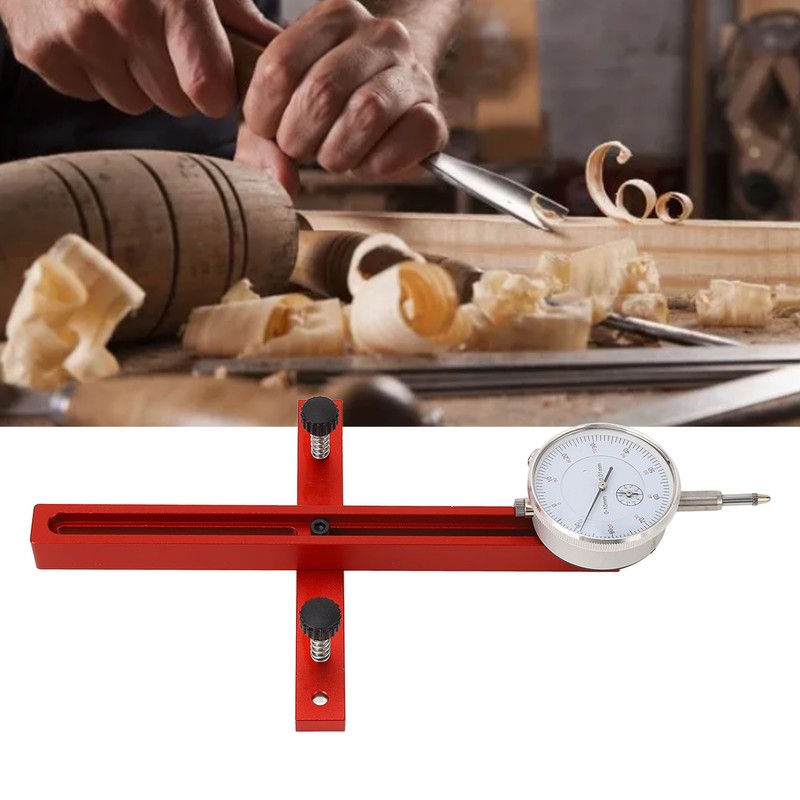Digital Dial Indicator Table Saw Gauge Long Aluminum Alloy Table