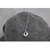 Medium Wave Pendant, Sterling Silver, handmade in Cornwall
