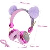OSALADI Child Headset Boys and Girls Cartoon Headphones Long for