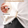 4pcs Magnetic Clothing Clips with Chain, Magnetic Button Clips Pant