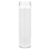 Mega Candles 1 pc Unscented White 7 Day Glass Container