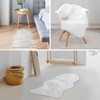 Trintion Faux Fur Rug Fluffy Imitation Sheepskin Carpet 40 x
