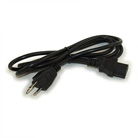 MyCableMart 8ft Computer Power Cord (NEMA 5-15P to C13 Plug 18AWG, Black