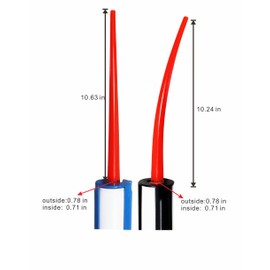 ANZHUO 2 PACK Caulking Nozzle Extension Tube，caulk tube adapters,caulking extension nozzle,Used for installation of glass, bathroom, kitchen, advertising, etc (2 pieces, one straight one bend)