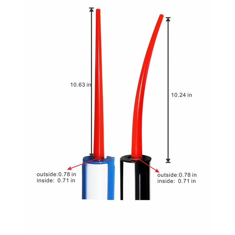 ANZHUO 2 PACK Caulking Nozzle Extension Tube，caulk tube adapters,caulking extension