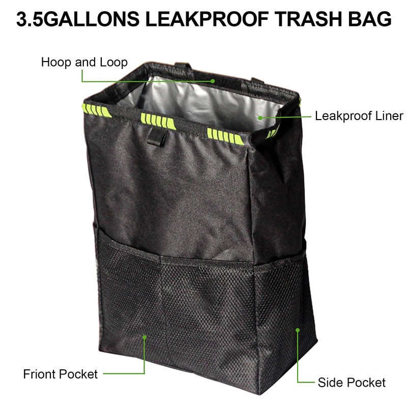 NetCan Car Trash Can, Car Trash Bag Hanging, 3.5 Gallons