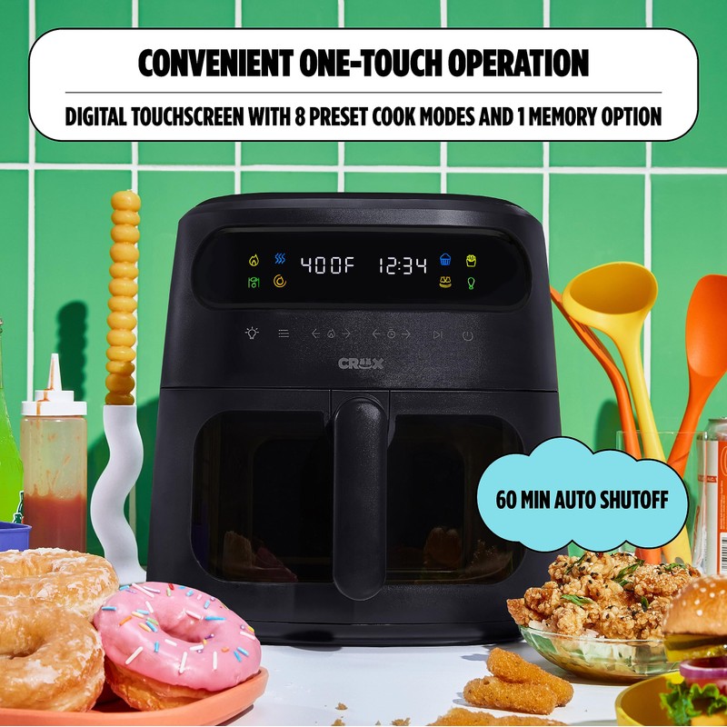 CRUX x Marshmello 8.0 QT Digital Air Fryer with TurboCrisp