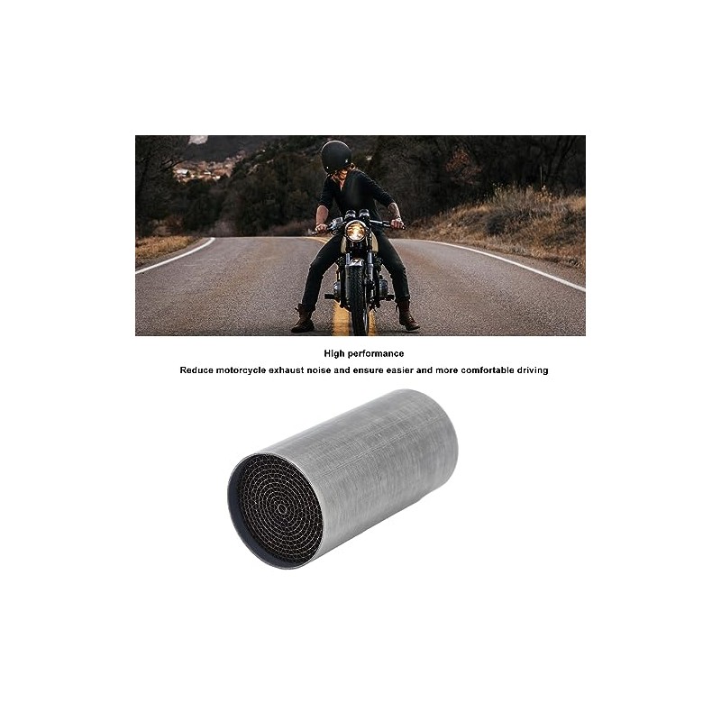 Motorcycle Exhaust Pipe Catalytic Converter, Stainless Steel, Front Middle Exhaust