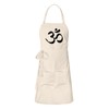 Huuraa Grillschürze Yoga-Om Symbol Geschenk Natur Baumwolle Yoga-Om Mitbringsel