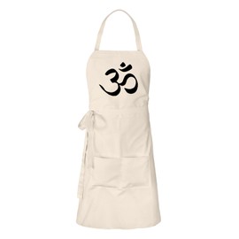 Huuraa Grillschürze Yoga-Om Symbol Geschenk Natur Baumwolle Yoga-Om Mitbringsel