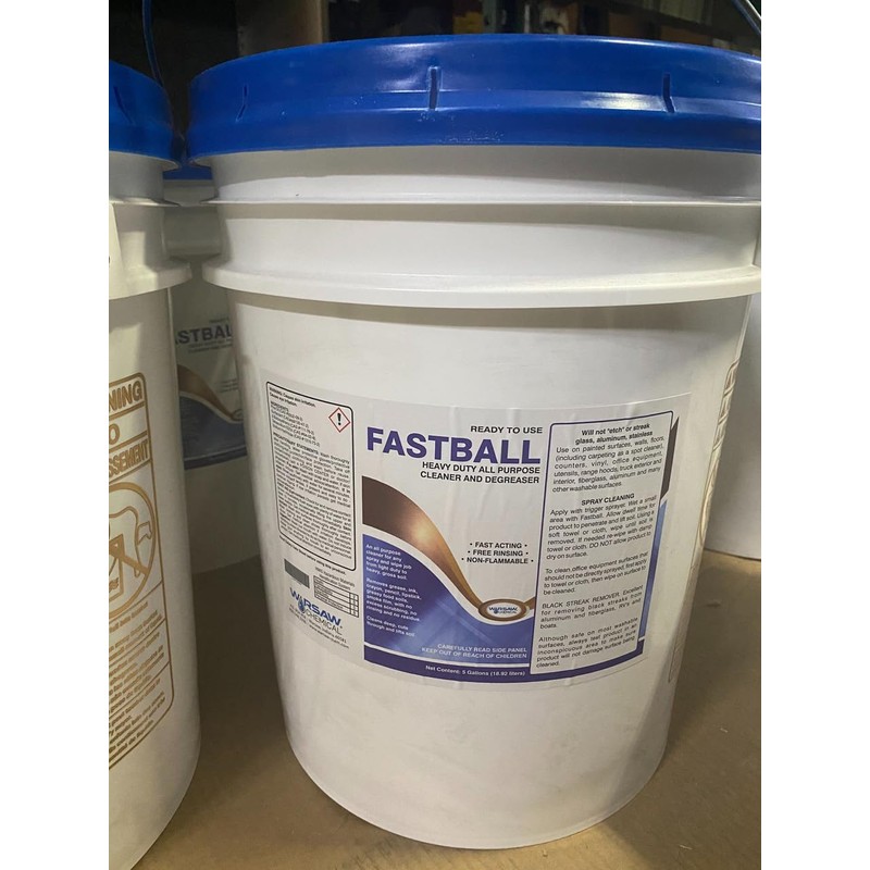 DENCO DISTRIBUTING, INC. Warsaw Fastball Degreaser - 5 Gallon Pail