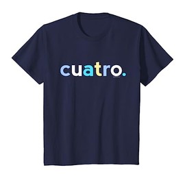 Kids 4th Birthday Shirt Boy 4 Year Old Cuatro Anos | Spanish Gift T-Shirt