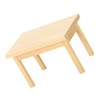 TOYANDONA Mini Dollhouse Wooden Table Dolls Dining Table Mini Dining