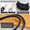 PandaHall 16 Inch Leather Bag Handles, 2pcs Leather Replacement Handles
