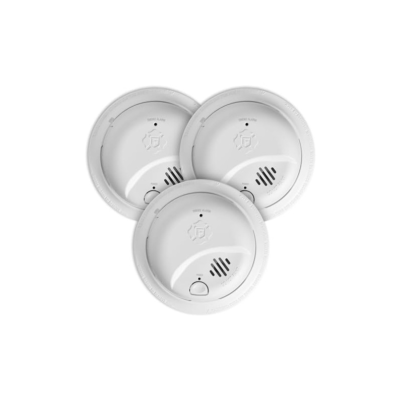 First Alert Smoke Alarm, Interconnect Hardwire Detector with 10-Year Battery