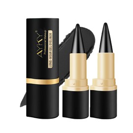 MisFun Pack of 2 Matte Quick-Drying Eyeliner Waterproof Gel Eyeliner Black Quick Drying Waterproof Pens Long Lasting, Gel Eyeliner, Lasting Eyeliner Pen (Black)