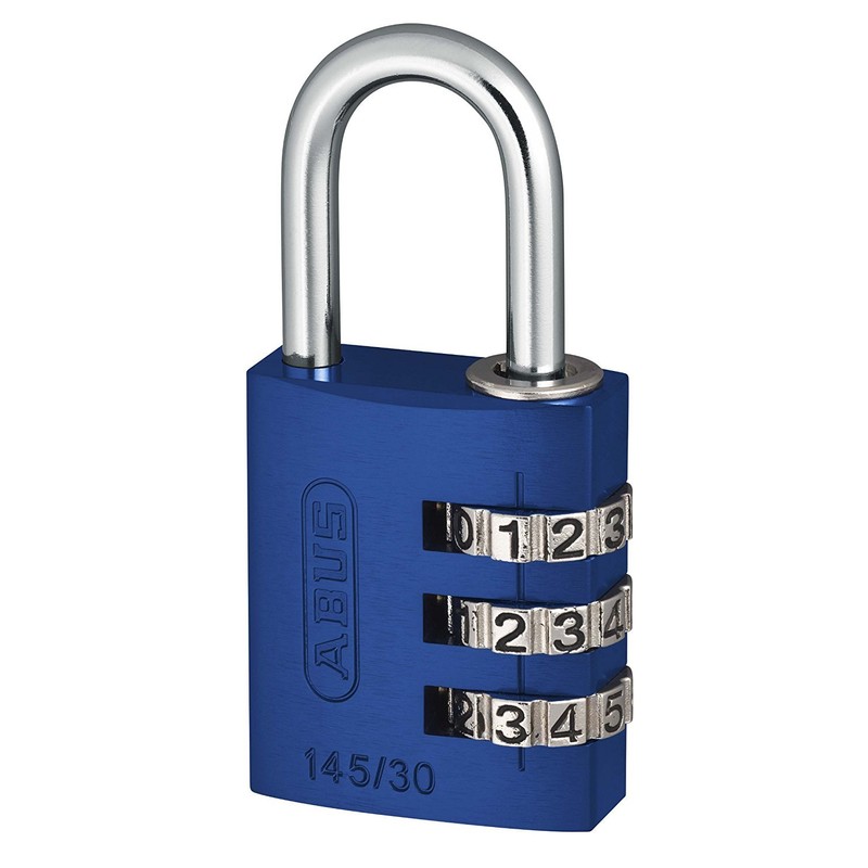 ABUS AB145/30 AZUL Padlock, Blue, 30