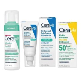 Kit Skincare Oil Control Piel Grasa Fps50 Día Y Noche Cerave