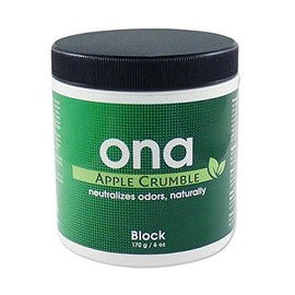 ONA Block Apple Crumble Scent - Odour Neutraliser, Remove Unwanted Odours Safely, Naturally and Permanently - 170g