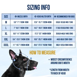 OneTigris Dog Muzzle for Large Dogs,Soft Nylon Muzzle Anti Biting Barking Chewing,Adjustable Breathable Mesh Medium Dog Muzzle Allows Panting Drinking(Black, L)