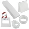 Spares2go External Wall Vent Cowl Kit for Hotpoint Vented Tumble