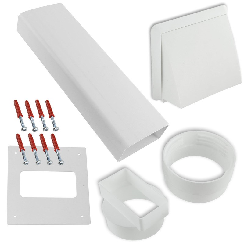 Spares2go External Wall Vent Cowl Kit for Hotpoint Vented Tumble