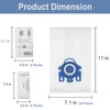 24 Pack 3D Airclean GN Vacuum Bags Compatible with Miele