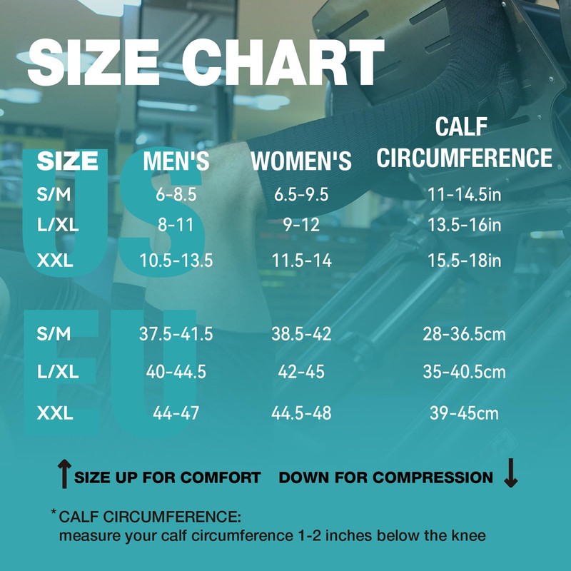 Compression Socks for Men & Women (2/4/6 Pairs) 20-30 mmHg