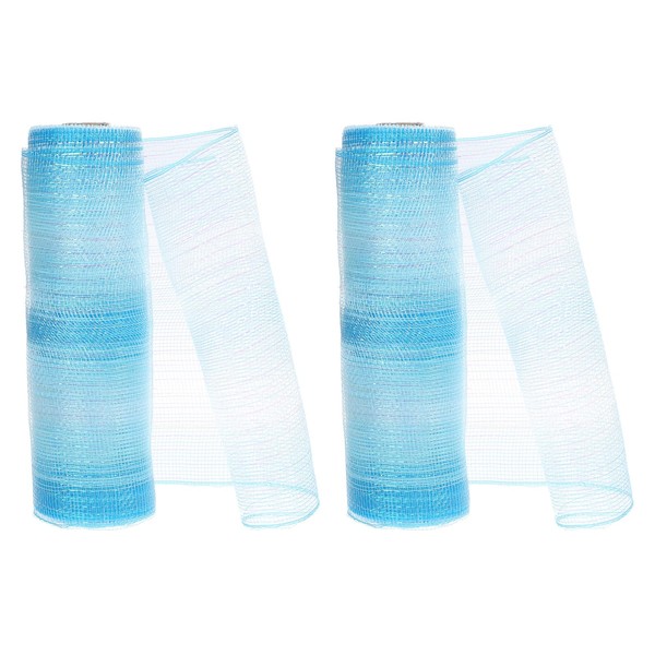 PATIKIL 2pcs Deco-Mesh, 10 Inch x 10 Yard Deco-Mesh Ribbon