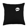 Wow! Comic Speech Bubble Throw Pillow