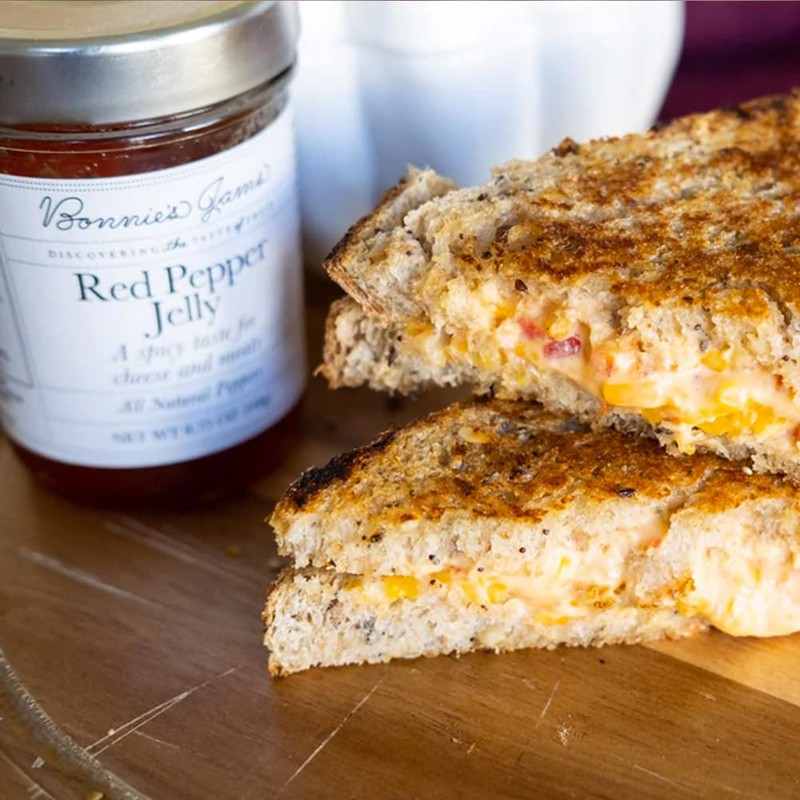 Bonnie's Jams Red Pepper Jam, 17.5 oz, Zesty and Delicious,