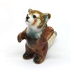 ZOOCRAFT Ceramic Red Panda Figurine Animal Standing Craft Miniature Collectible