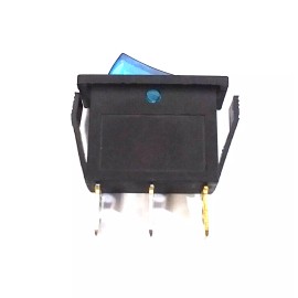 BBT 12 VDC Lighted Bright Blue on/off Snap-In Rocker Switch