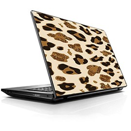 15 15.6 inch Laptop Notebook Skin Vinyl Sticker Cover Decal Fits 13.3" 14" 15.6" 16" HP Lenovo Apple Mac Dell Compaq Asus Acer Brown Leopard Skin Pattern