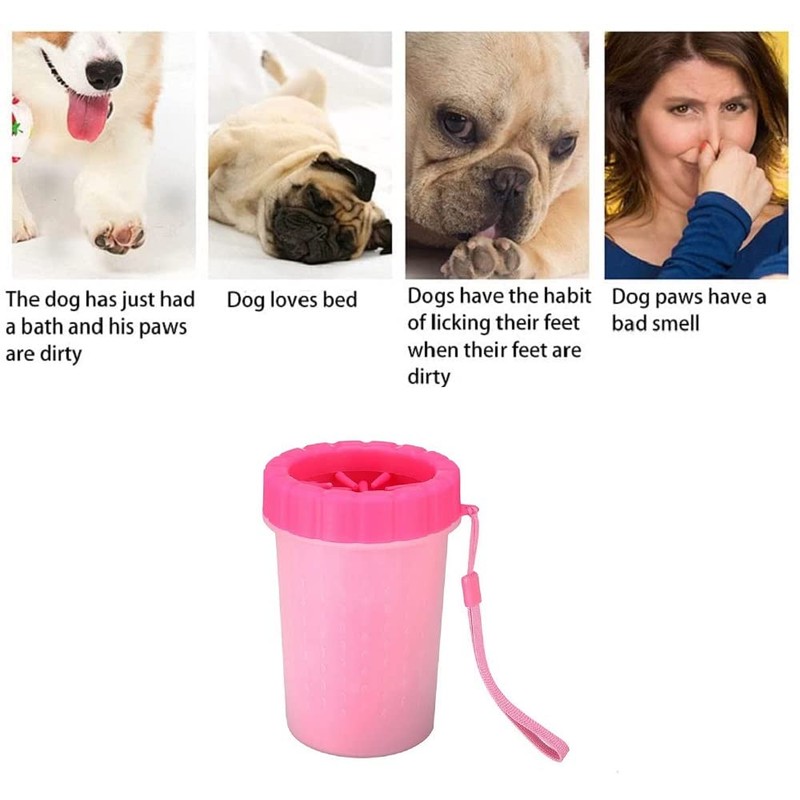 2-in-1 Dog Paw Washer Cup: Portable Pet Paw Cleaning Solution