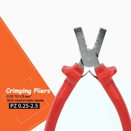 Crimping Pliers, 0.25 to 2.5 mm² With Comfortable Handle Labor Saving Crimping Tool Portable Crimp Pliers Hand Tools For Cable