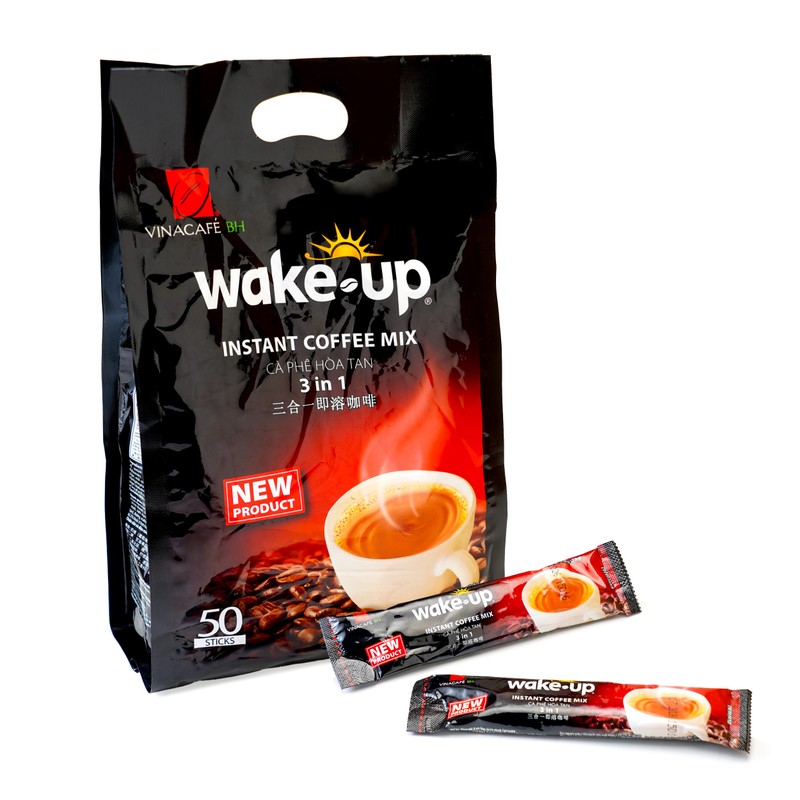 Vinacafe Premium 100 Sticks 3 in 1 Wake-Up Coffee Mix,