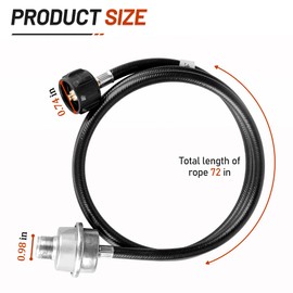 F273699 Propane Fuel Filter with 6FT Hose, for Buddy Series etc Portable Heater Connect 20-45 lb Propane Tanks