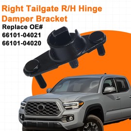 66101-04021 Right Tailgate R/H Hinge Damper Bracket Compatible with Toyota Tacoma 2016-2023 Hinge & Bracket
