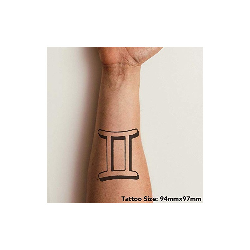 Large 'Gemini Symbol' Temporary Tattoos (TO00027273)